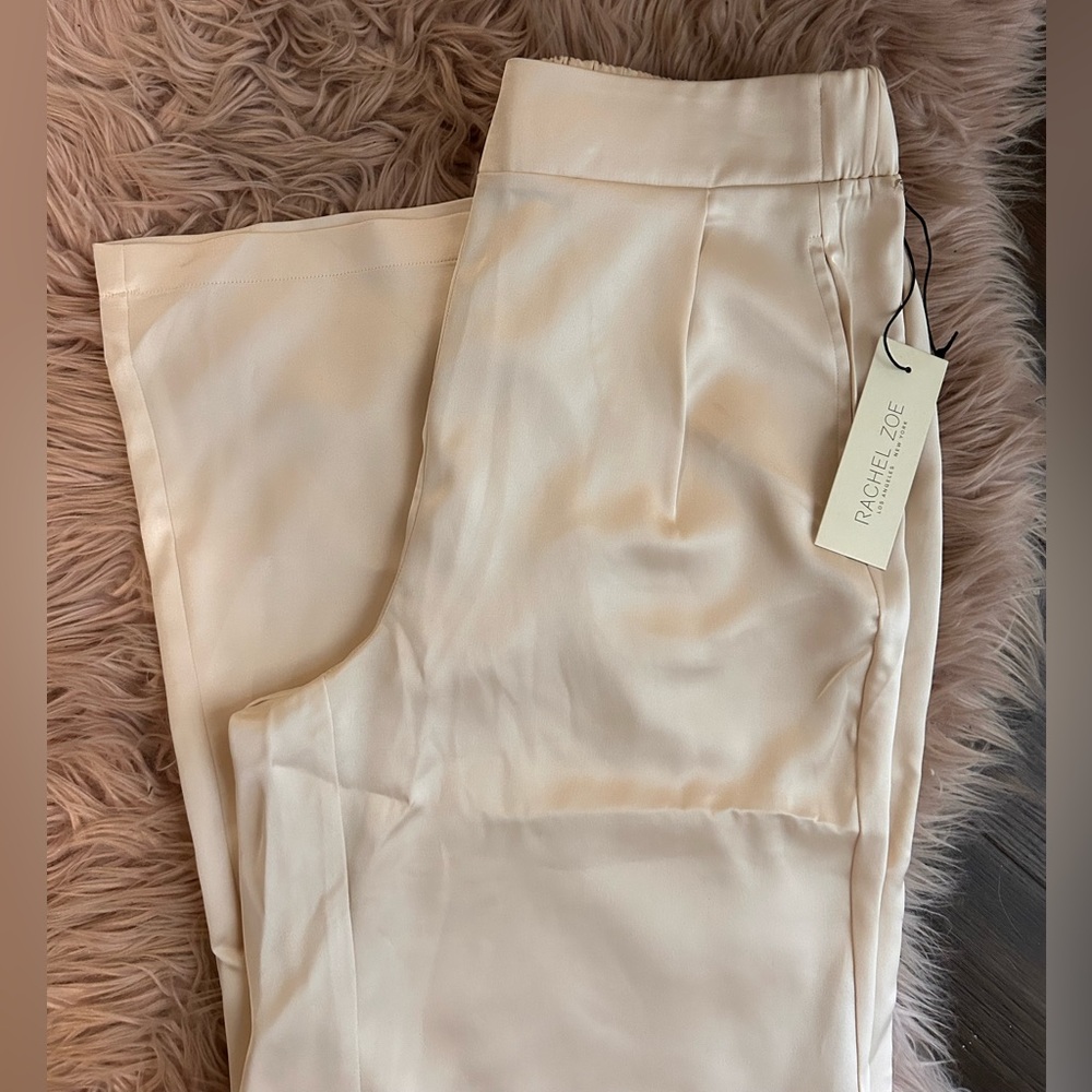 Champagne satin Rachel Zoe Trousers